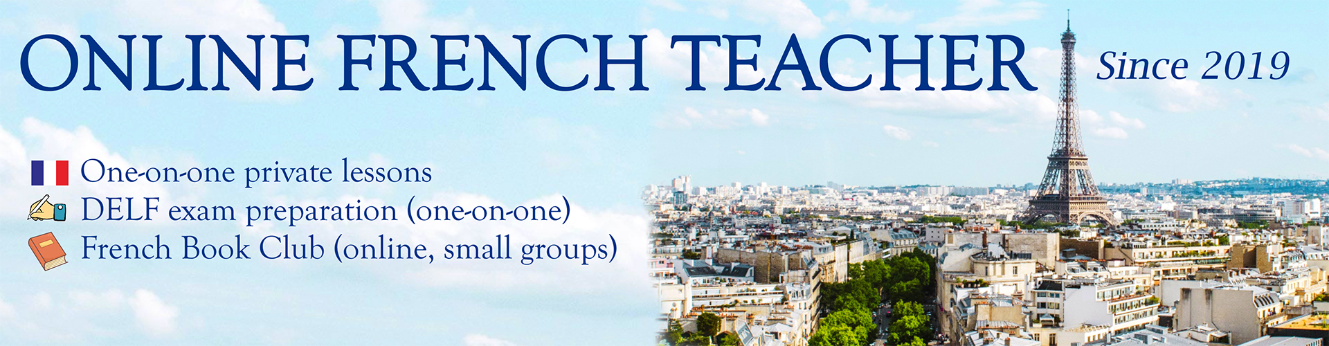 Online French Teacher Banner